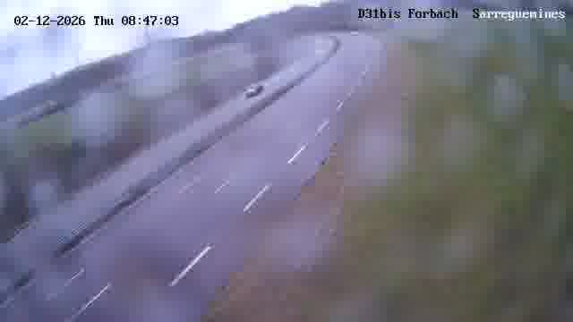 Webcam installée le long de D31bis (France) à Oeting, pointée vers Sarreguemines, utile pour suivre précisément les conditions de trafic.