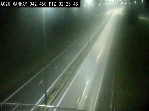 Webcam autoroute A26/E25 à hauteur de Manhay, à la jonction avec la N651 en direction de Liège - BK 42.4