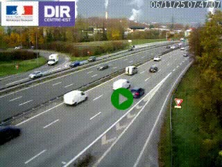 Webcam sur la Nationale 201 à hauteur de la sortie Chambéry-Nord, avant à la jonction entre l'A41 et l'A43, en direction de Lyon