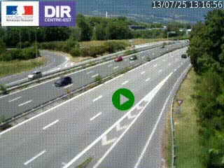 Webcam sur la Nationale 201 à hauteur de la sortie Chambéry-Nord, avant à la jonction entre l'A41 et l'A43, en direction de Lyon
