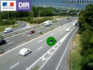 Webcam sur la Nationale 201 à hauteur de la sortie Chambéry-Nord, avant à la jonction entre l'A41 et l'A43, en direction de Lyon