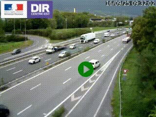 Webcam sur la Nationale 201 à hauteur de la sortie Chambéry-Nord, avant à la jonction entre l'A41 et l'A43, en direction de Lyon