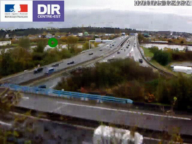 Webcam autoroute sur A450 à Pierre-Bénite en direction de Lyon et de l'autoroute A7