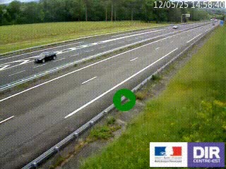 Webcam autoroute sur l'A77 à hauteur de Pouilly-sur-Loire en direction de Nevers