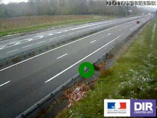 Webcam autoroute sur l'A77 à hauteur de Pouilly-sur-Loire en direction de Nevers