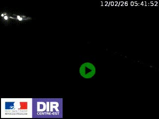 Webcam au niveau du col de Bois Clair à hauteur de Cluny sur la N79. Vue orientée vers Mâcon