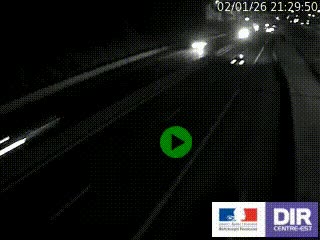 Caméra autoroutière sur l'A47 à hauteur de Givors, a proximité de Lyon. La webcam est orientée vers Lyon