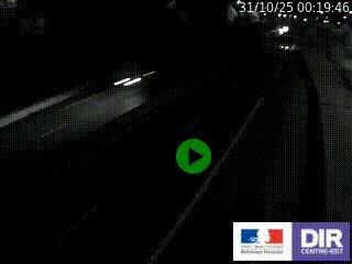 Caméra autoroutière sur l'A47 à hauteur de Givors, a proximité de Lyon. La webcam est orientée vers Lyon