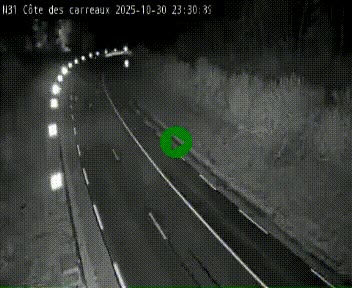 Webcam en haut de la Côte des Carreaux sur la N31 à Avesnes-en-Bray. Vue orientée vers Rouen