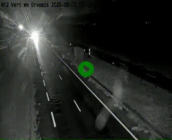Webcam à hauteur de Vert-en-Drouais sur la N12, en périphérie de Dreux. Vue orientée vers Alençon