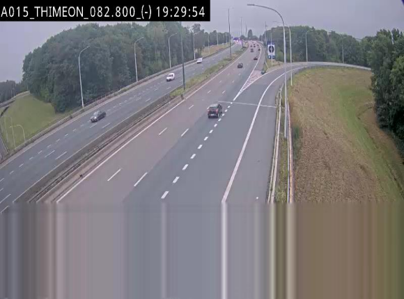 Caméra trafic Belgique - Thiméon - E42, jonction avec A54 (E420) direction La Louvière/Charleroi - BK 82.82