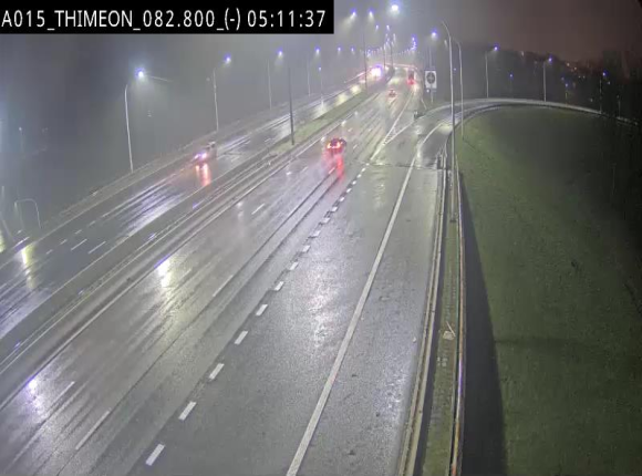 Caméra trafic Belgique - Thiméon - E42, jonction avec A54 (E420) direction La Louvière/Charleroi - BK 82.82