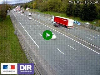 Webcam routière à Saint-Etienne-Terrenoire sur la RN88 avant la jonction entre l'A72 et le Boulevard Périphérique de Saint-Etienne