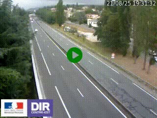 Webcam routière à Le Chambon-Feugerolles sur la RN88 entre Firminy et Saint-Etienne