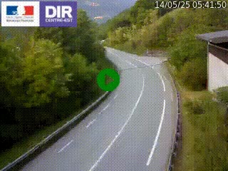Caméra trafic sur la N90 à Bourg-Saint-Maurice, en provenance d'Aoste et en direction d'Albertville