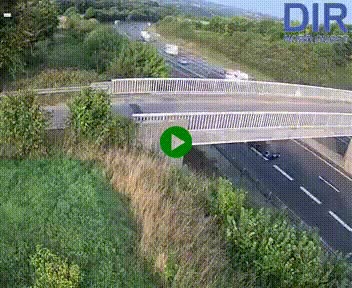 Webcam sur A84 à hauteur de Pont-Farcy, au niveau du pont autoroutier sur la Vire, au sud de Saint-Lô
