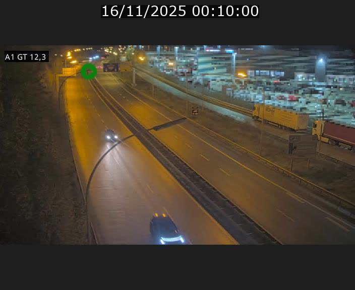 Traffic live webcam Luxembourg Senningerberg - A1 direction Allemagne - BK 12.3