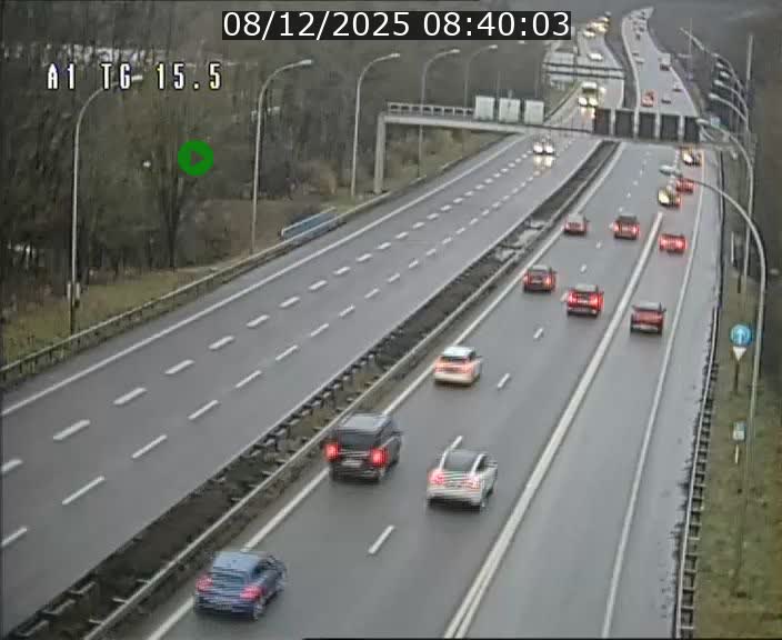 Traffic live webcam Luxembourg Munsbach - A1 direction Luxembourg - BK 15.5