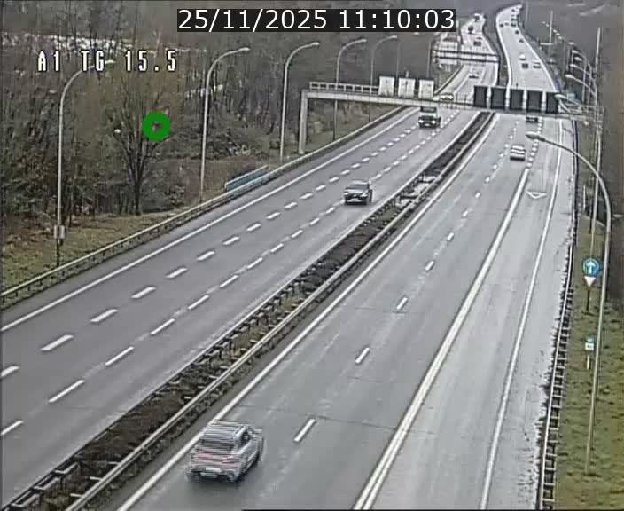 Traffic live webcam Luxembourg Munsbach - A1 direction Luxembourg - BK 15.5