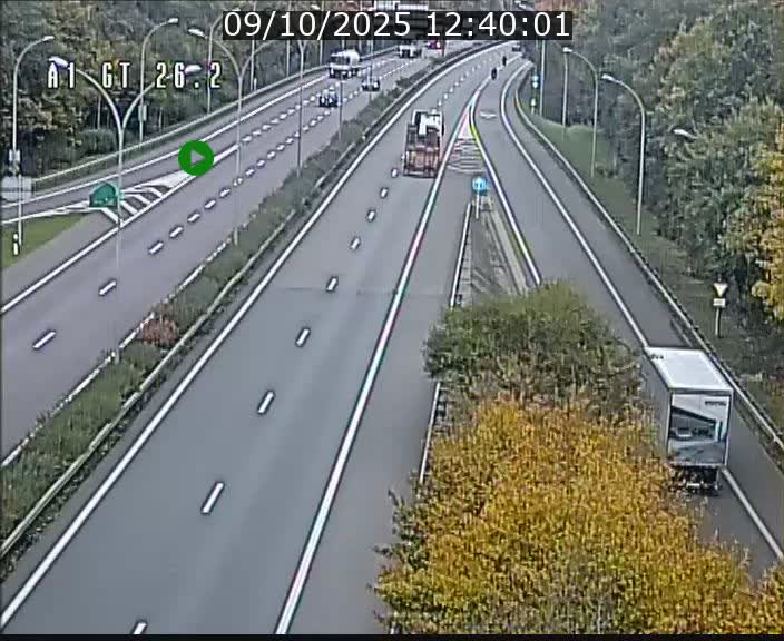 Traffic live webcam Luxembourg Grevenmacher - A1 direction Allemagne - BK 26.2