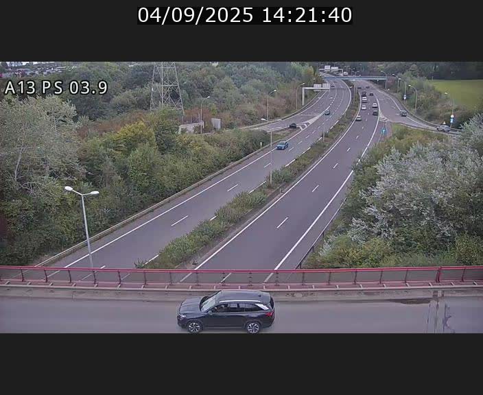 Traffic live webcam Luxembourg Differdange - A13 direction Esch-sur-Alzette - BK 3.9