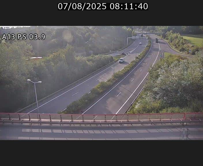 Traffic live webcam Luxembourg Differdange - A13 direction Esch-sur-Alzette - BK 3.9