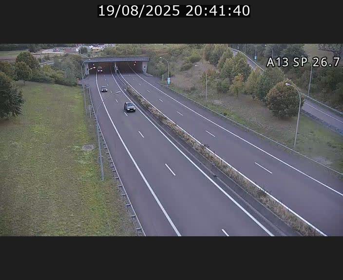 Traffic live webcam Luxembourg Frisange - A13 direction Luxembourg-ville - BK 26.7