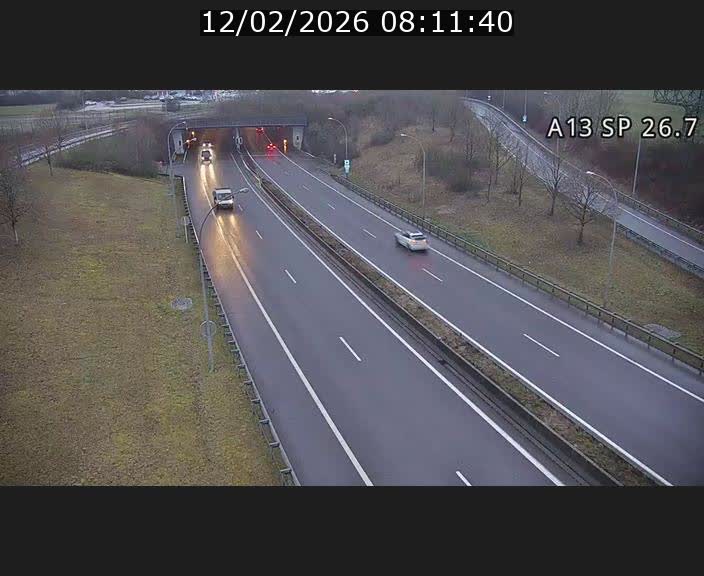Traffic live webcam Luxembourg Frisange - A13 direction Luxembourg-ville - BK 26.7