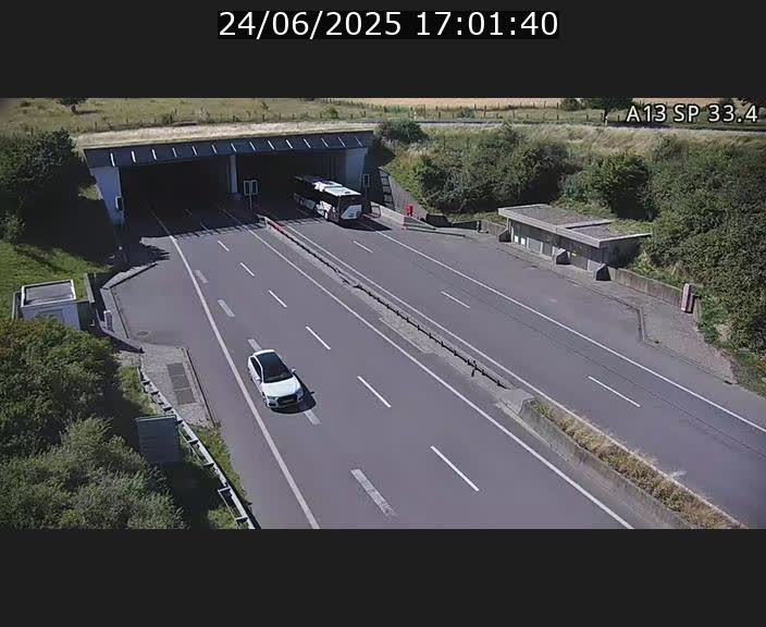 Webcam trafic sur A13 à hauteur d'Altwies en direction de Mondorf-les-bains et en provenance de l'Allemagne