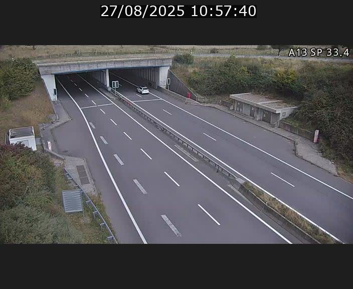 Webcam trafic sur A13 à hauteur d'Altwies en direction de Mondorf-les-bains et en provenance de l'Allemagne