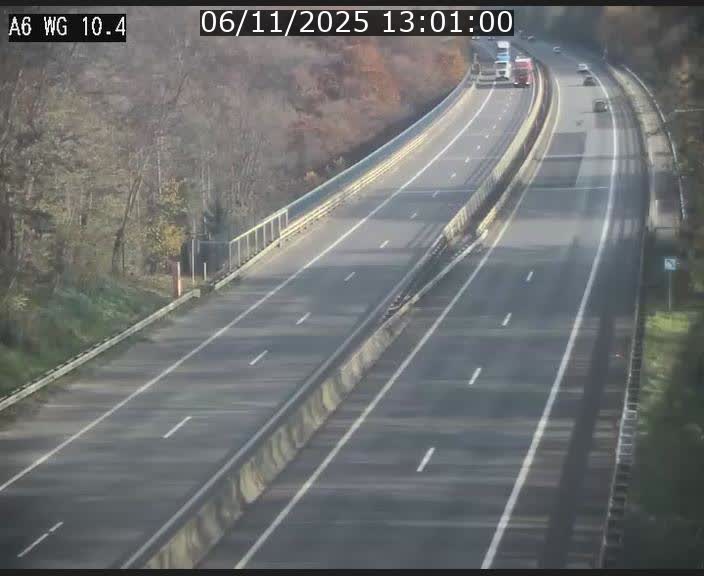 Traffic live webcam Luxembourg Mamer - A6 - BK 10.4 - direction Luxembourg/France/Allemagne