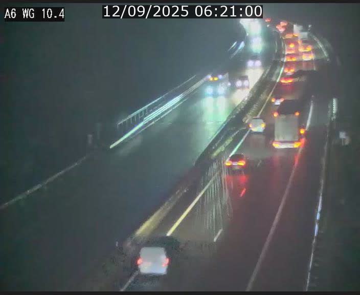 Traffic live webcam Luxembourg Mamer - A6 - BK 10.4 - direction Luxembourg/France/Allemagne
