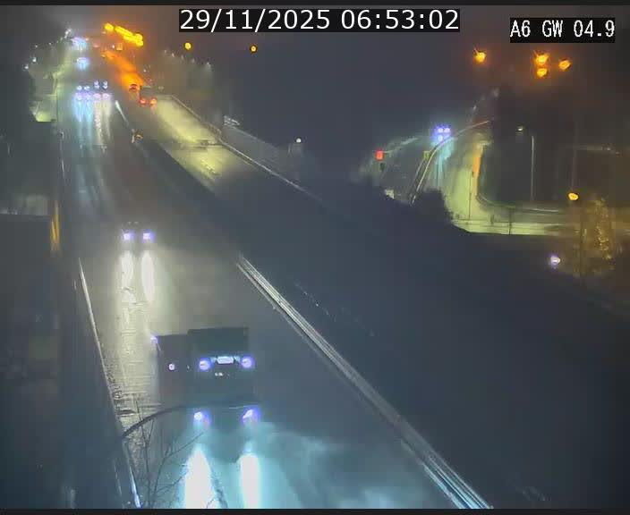 Traffic live webcam Luxembourg Croix de Cessange - A6 - BK 4.9 - direction Belgique