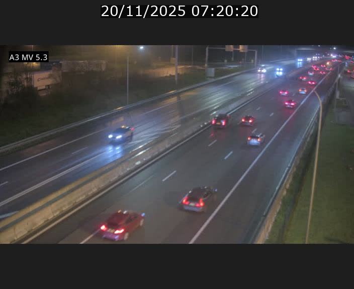 Webcam à l'Aire de Berchem au Luxembourg sur l'A3. Vue orientée vers la France