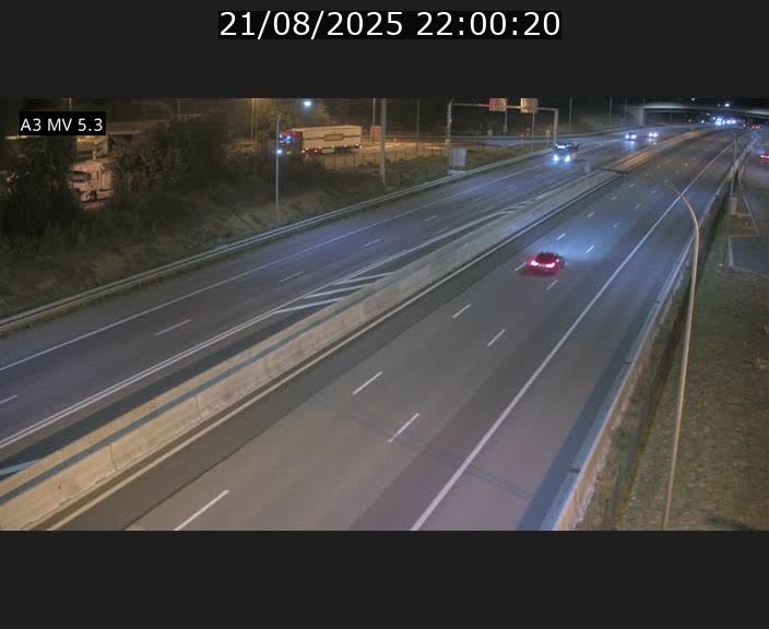 Webcam à l'Aire de Berchem au Luxembourg sur l'A3. Vue orientée vers la France