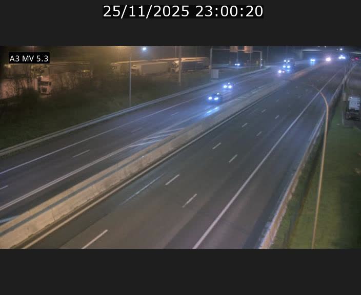 Webcam à l'Aire de Berchem au Luxembourg sur l'A3. Vue orientée vers la France