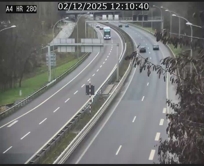 Webcam traffic A4 Luxembourg - BK 0.2 - P+R Bouillon (direction Luxembourg)