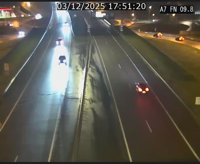 Caméra trafic Luxembourg - A7, Tunnel Gousselerbierg, sortie sud, direction rond-point Lorentzweiler (BK 9.9)