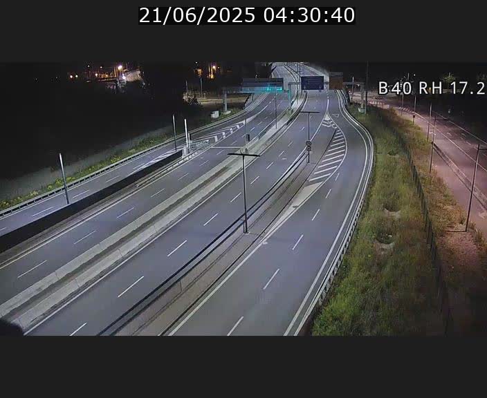 Webcam sur le contournement d'Esch Belval à hauteur de la sortie Université de Luxembourg. Vue orientée vers Luxembourg