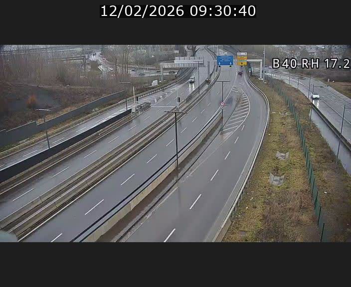 Webcam sur le contournement d'Esch Belval à hauteur de la sortie Université de Luxembourg. Vue orientée vers Luxembourg