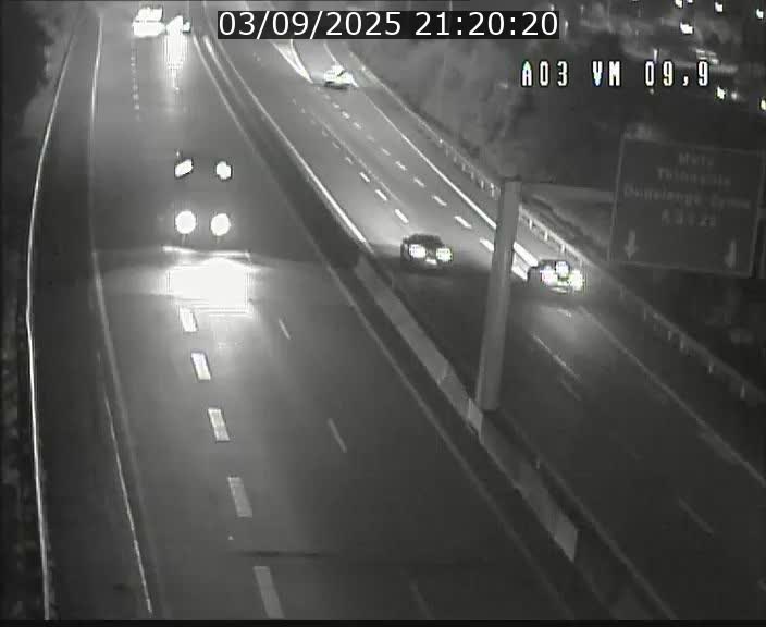 Webcam Autoroute à la Croix de Bettembourg - A3 - BK 9.9 - direction France