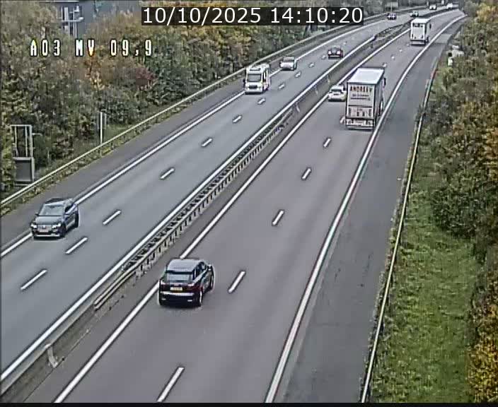 Webcam Autoroute à la Croix de Bettembourg - A3 - BK 9.9 - direction Luxembourg-Ville