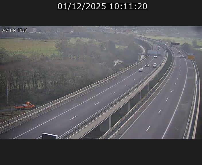 Caméra trafic Luxembourg - A7, Tunnel Gousselerbierg, sortie sud, direction rond-point Lorentzweiler (BK 10.8)