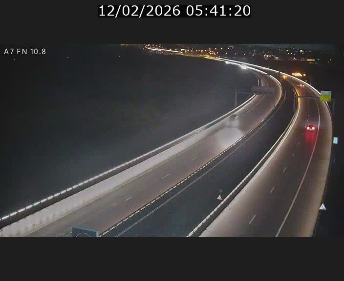 Caméra trafic Luxembourg - A7, Tunnel Gousselerbierg, sortie sud, direction rond-point Lorentzweiler (BK 10.8)