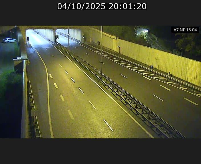 Caméra trafic Luxembourg - A7, Tunnel Mersch, entrée sud, direction Ettelbruck