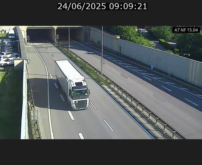 Caméra trafic Luxembourg - A7, Tunnel Mersch, entrée sud, direction Ettelbruck