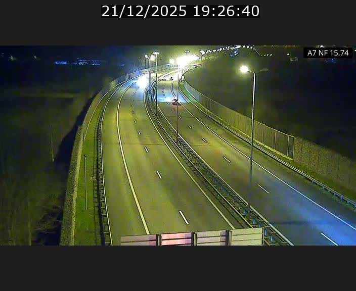 Caméra trafic Luxembourg - A7, Tunnel Mersch, entrée nord, direction Lorentzweiler