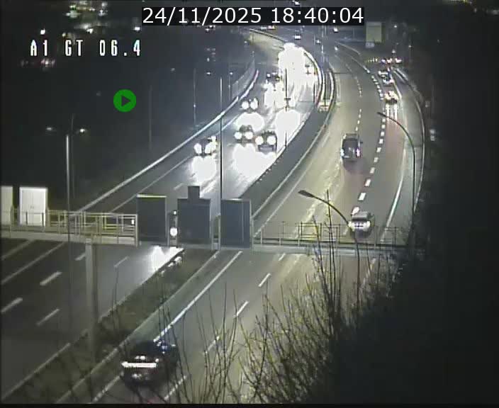 Traffic live webcam Luxembourg Hamm - A1 direction Sandweiler - BK 6.4