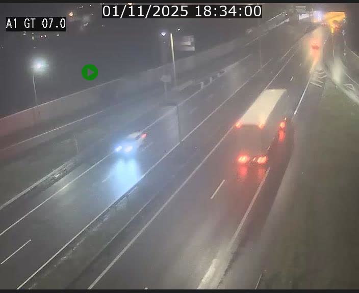 Traffic live webcam Luxembourg Cents - A1 direction Kirchberg - BK 7