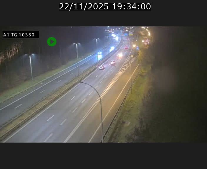 Traffic live webcam Luxembourg Senningerberg - A1 direction Luxembourg Kirchberg - BK 10.3